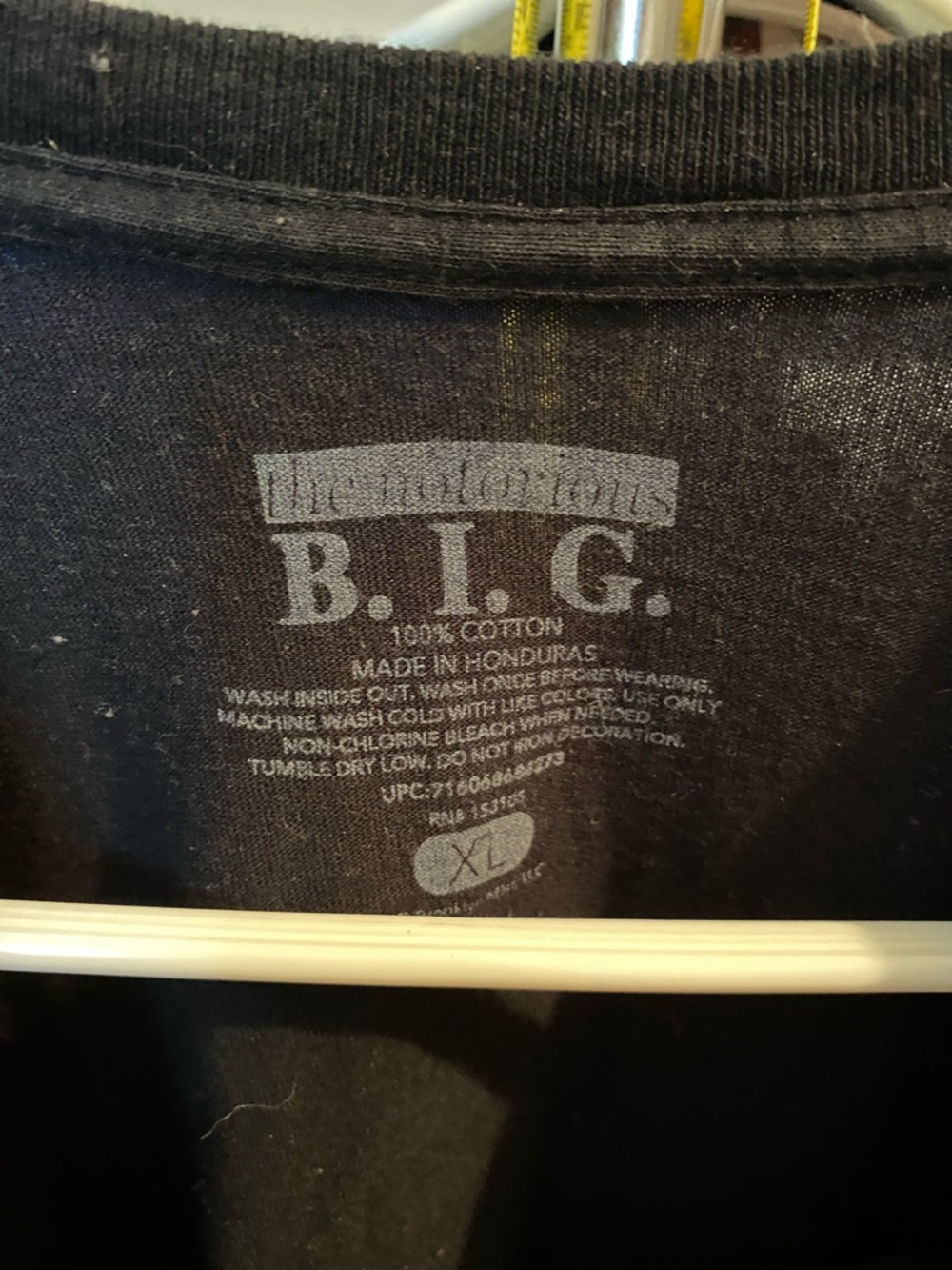 The Notorious B.I.G. Black Graphic Short Sleeve Tee Biggie Smalls - Picture 3 of 3